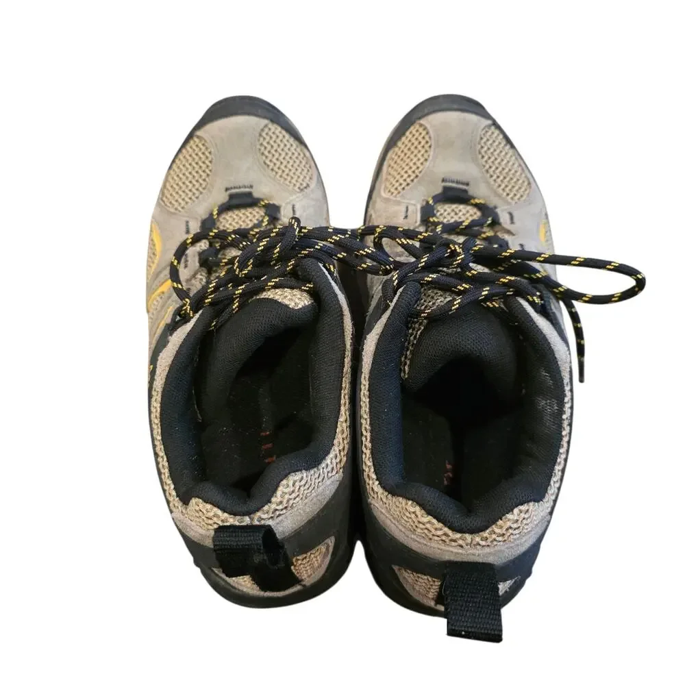 Merrell J31281 Men's Size 8 Hiking Trail Shoes Gray Yellow Mesh Leather Air...